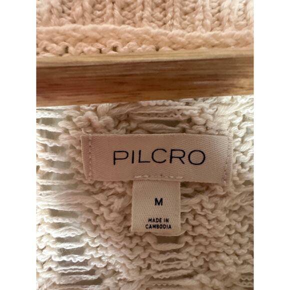 Anthropologie Pilcro NEW Cable Knit Sweater Striped Long Sleeve Size M Oversized - Picture 7 of 8